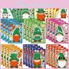 Cute Colorful Saint Patrick's Day Cartoon Puzzles For Family Fun Diy Sticker Set