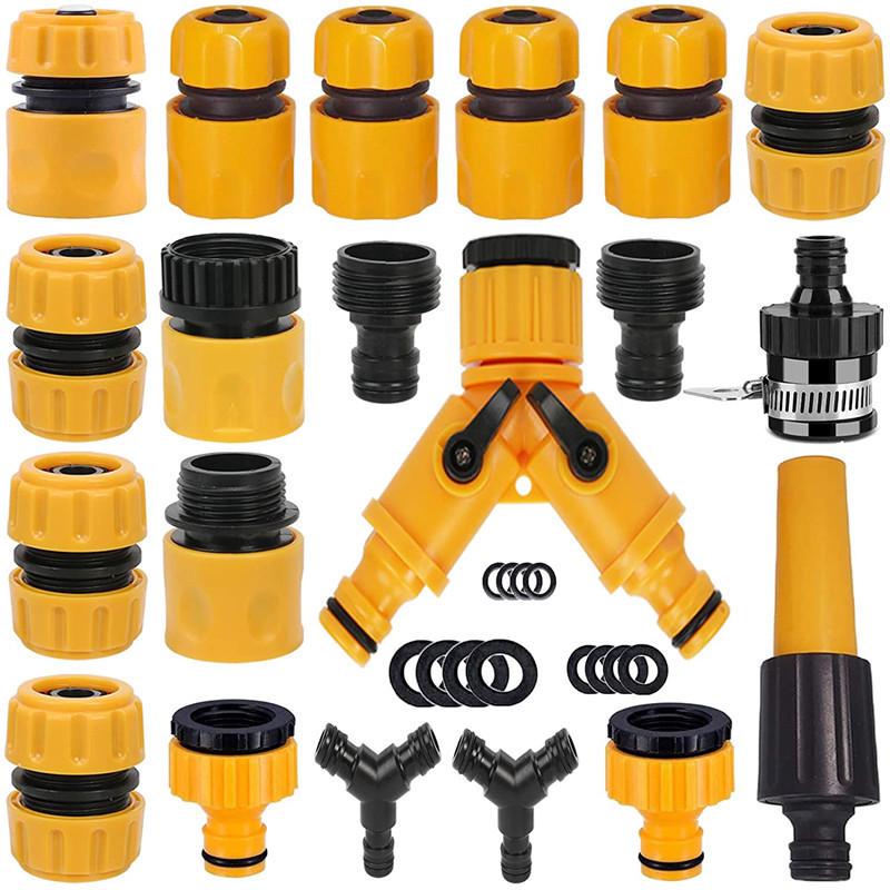 

2022 Retractable Garden Hose & Connector Set - Quick Connector with Straight Spray Gun for Car Wash