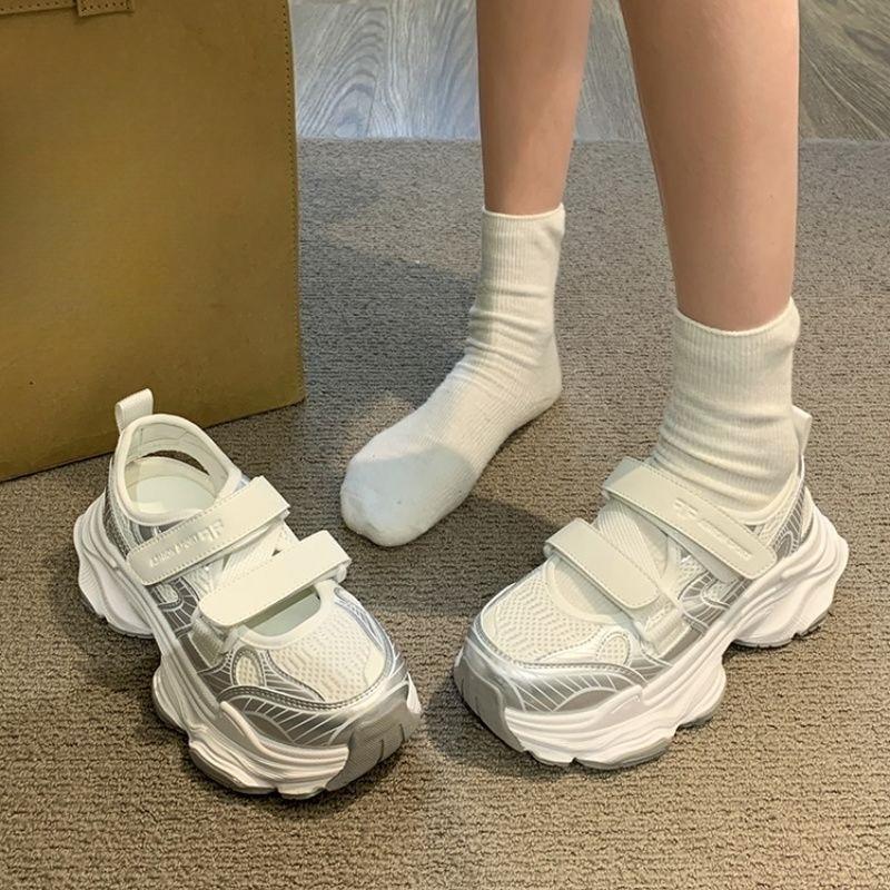 Women's Versatile and Breathable Thick-soled Dad Shoes with Hollowed-out Casual Sports Shoes