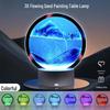 3D Flowing Sand Night Light - Artistic Desktop Decoration Lamp for Bedroom Ambiance