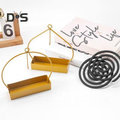 2 Stück Metall-Räucherstäbchenhalter, abweisende Spirale, Räuchergefäß, Kleiderbügel, tragbar, Aschefänger, Tablett, Ständer, Dekoration