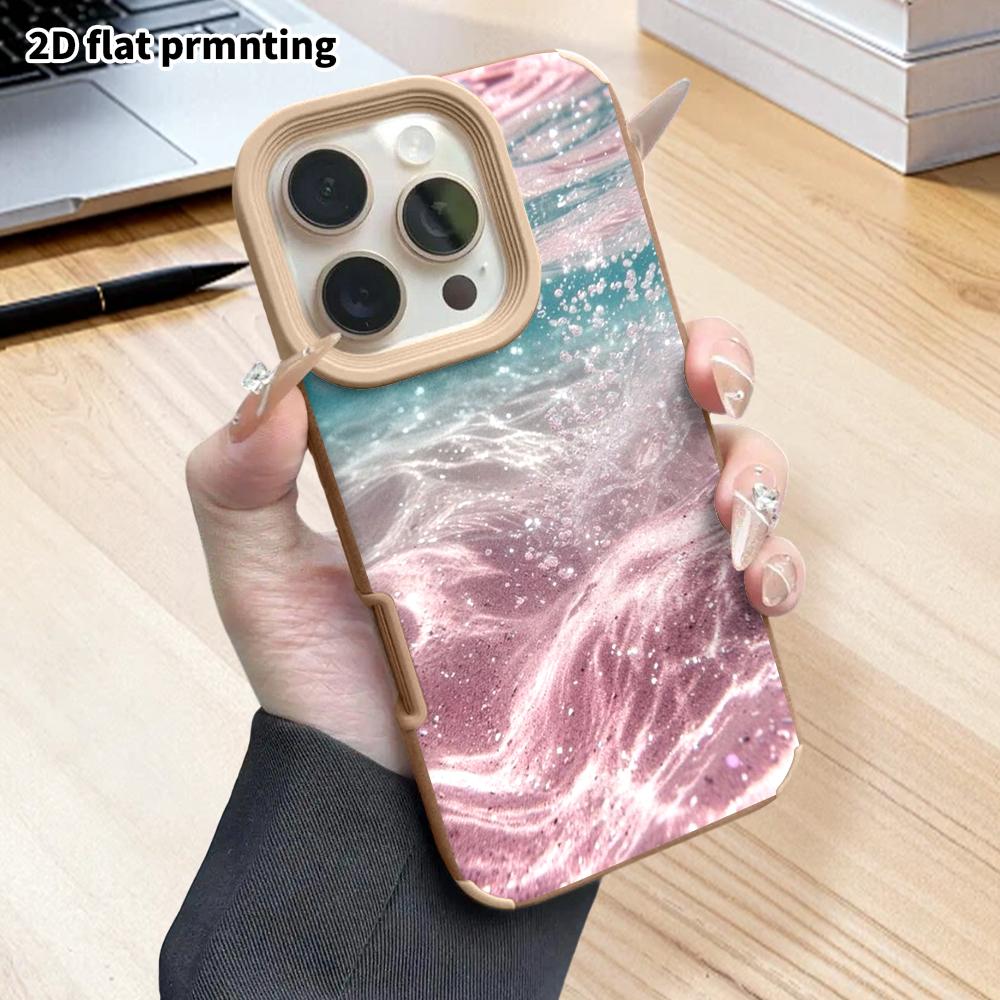 Phone Case: 2D Flat Lambskin Suitable for iPhone 18 17 16 15 14 13 Pro Protective Case, Underwater Ocean, Christmas and Halloween Gifts