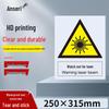 Anshairui 'Beware Laser' Safety Warning Sign