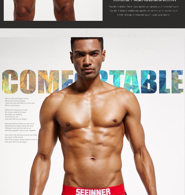 Men's Combed Cotton Triangle Underwear - Seeinner Collection