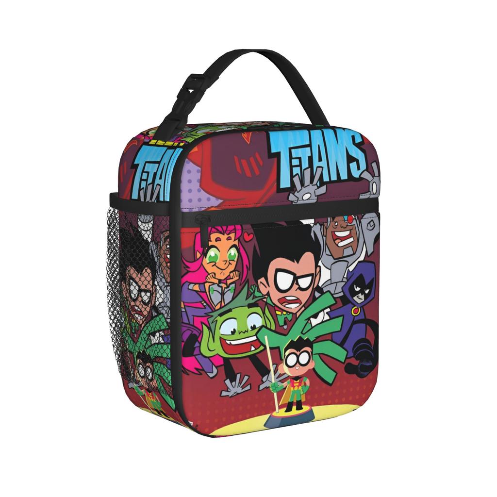 Teen Titans Go the Insulated Lunch Bag High Capacity Lunch Container Thermal Bag Tote Lunch Box Office Picnic Food Storage Bags