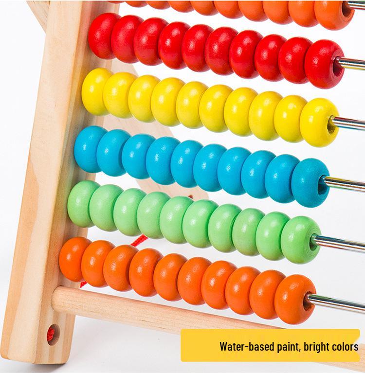 Children's Wooden Arithmetic Rack P0.72: Multifunctional Early Math Learning Tool