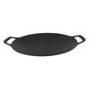 Korean Style BBQ Grill Pan Korean Round Griddle Non Stick 6 Layer Coating Round Griddle for Indoor Outdoor 36cm