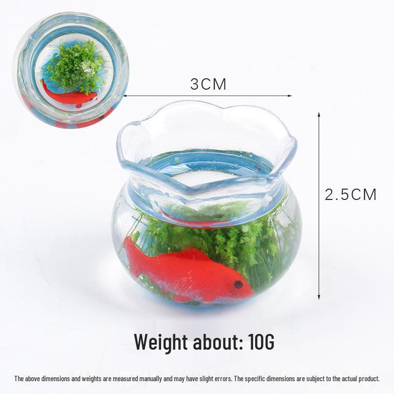 

Miniature Koi Fish Keychain: 1:12 Scale Aquatic Plant Pendant Dollhouse Ornament