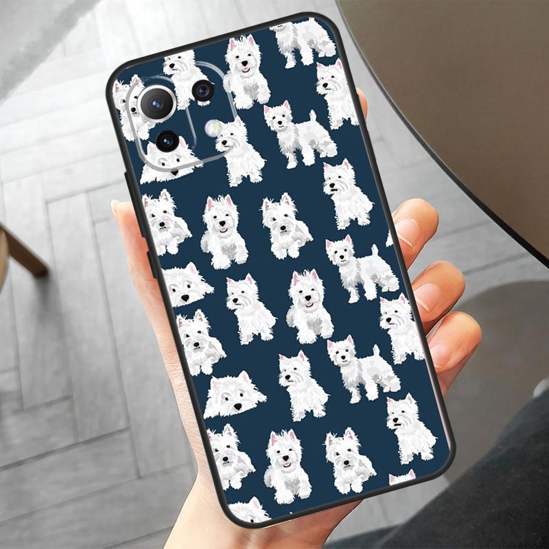 

West Highland Terrier Westie Funda For POCO F6 X6 Pro X5 X3 F3 F5 M6 M5s Xiaomi 14 Ultra 12 13 Lite 11T 12T 13T Pro Case Xiaomi 13 Lite