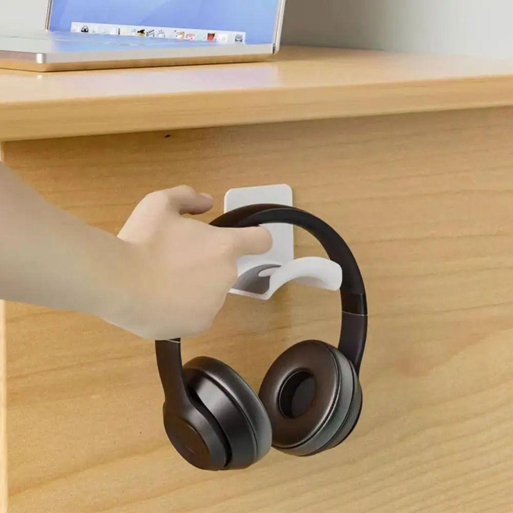 Wall Mount Headphone Stand Plastic Earphone Display Stand Universal Headset Rack Holder