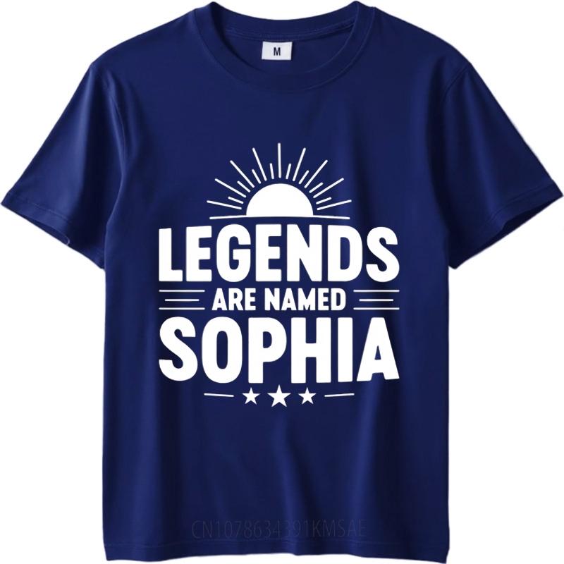 

Mens Unisex Comfort Tshirt Black summer For her tshirt Legends Are Named Sophia Short Sleeve Travel Round Neck Tshirt 4XL