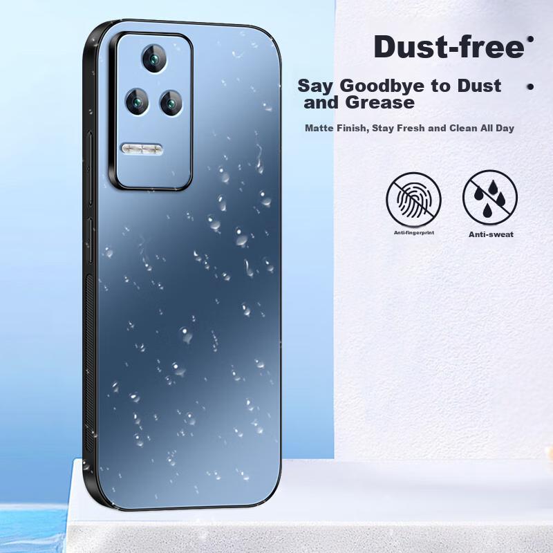 Redmi K50 Phone Case, Xiaomi K50 Pro Protective Cover, AG Frosted Lens Full Protection Soft Shockproof Redmi Simple Stylen Outer Case Sapphire Blue
