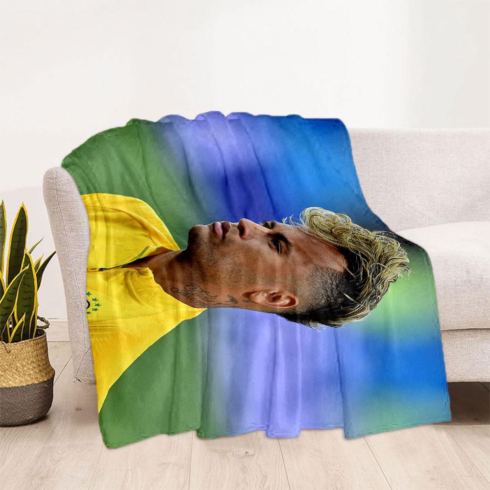 Brazilian Footballer Hairstyle Blanket Warmthful Decor Great for Chair Office Office Chair All-Season Use Stylish Decor
