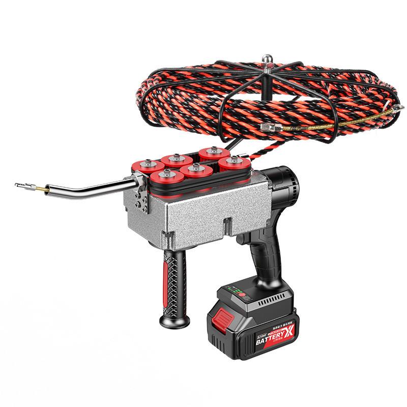 Brushless Electric Threading Machine Rechargeable Cable Puller Portable Automatic Wire Storage Device