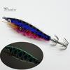 7.5CM/6G Bionic Shrimp Lure with Squid Hook Glow-in-the-dark Realistic Artificial Bait Saltwater Freshwater Bass Walleye Trout Fishing Accessories