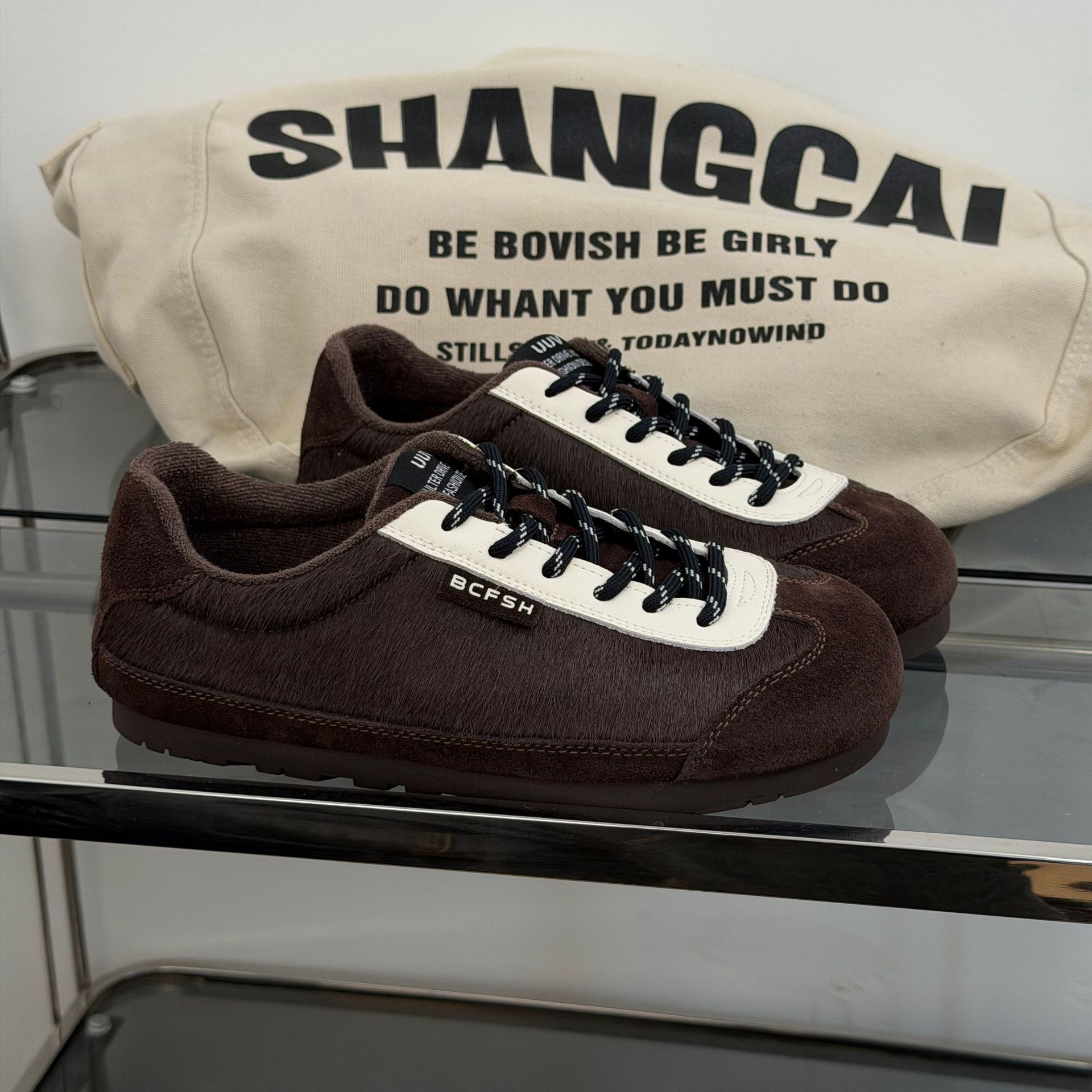 Осень и зима новая тенденция леопардовый принт обувь из конского волоса женская кожаная обувь на мягкой подошве модная спортивная и повседневная обувь 35