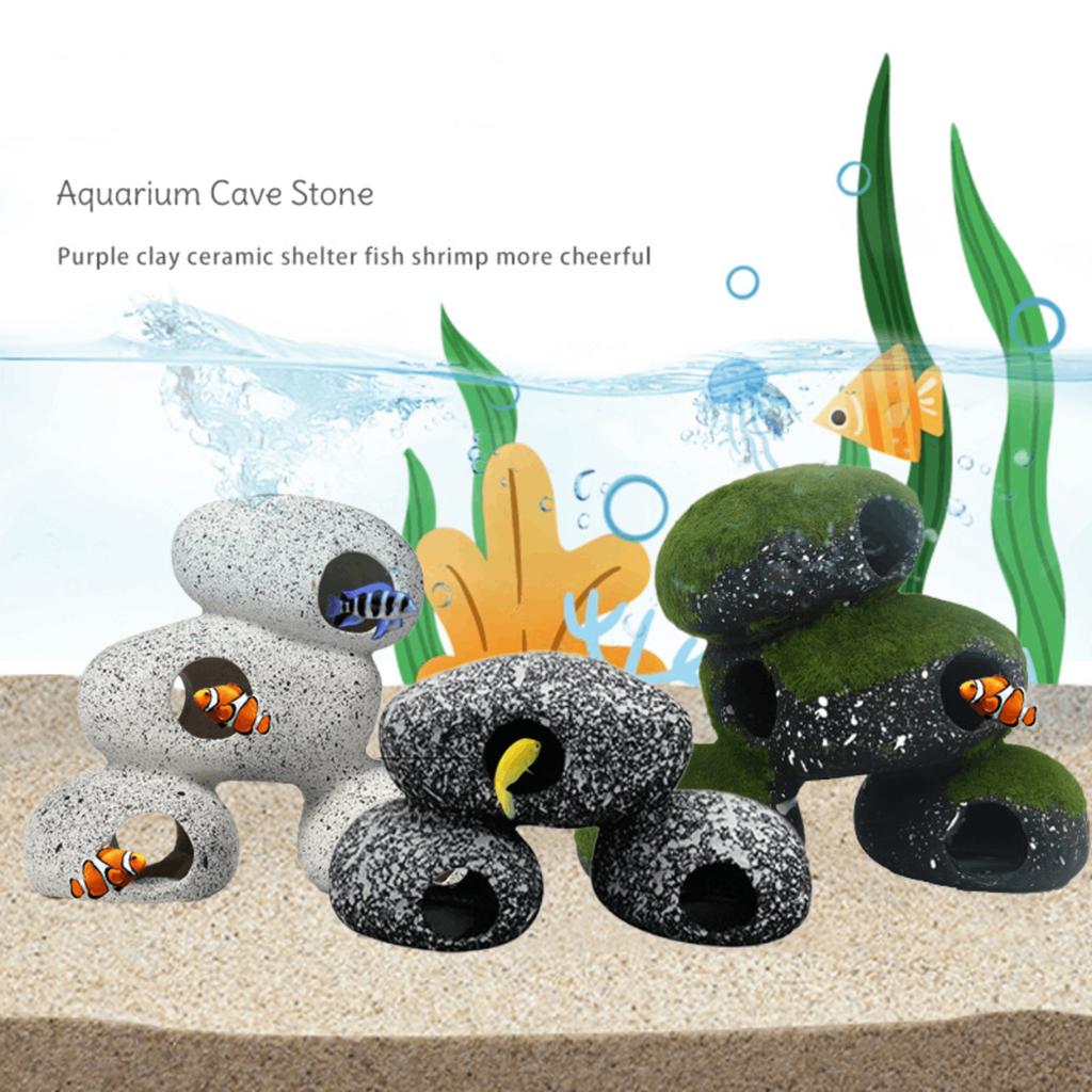 Reptile Cave Aquarium Stone Cave Aquarium Cave Rock Fish Tank Shrimp Cichlid Hideaway Breeding Decor Stones Tank Decoration
