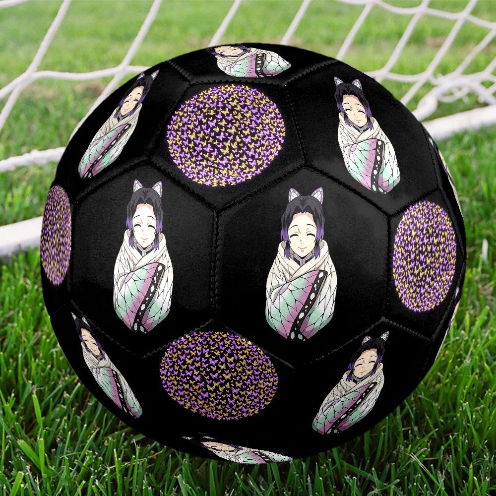 1pc Demon Slayer Kimetsu no Yaiba Soccer Ball Size 5 Indoor Soccer Ball Fashion Colorful Backyard Game - Great For Sports Fans Gift HE18