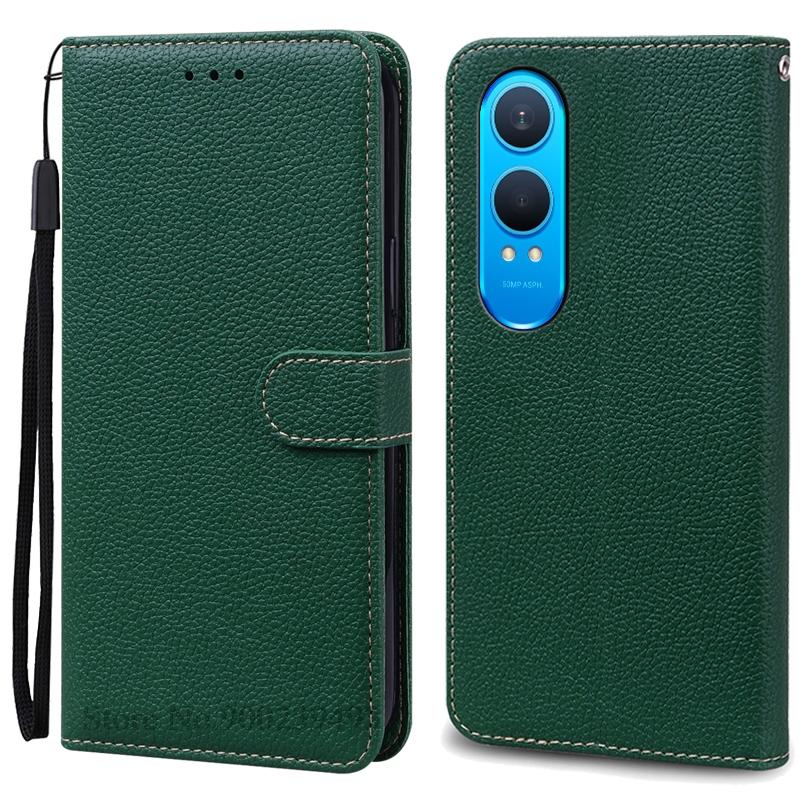 

Для Oneplus Nord Ce4 Lite 5G чехол-кошелек флип кожаный чехол для Oneplus Nord Ce 4 Lite чехол телефон чехол Fundas Shell For Nord Ce4 Lite 5G темно-зеленого