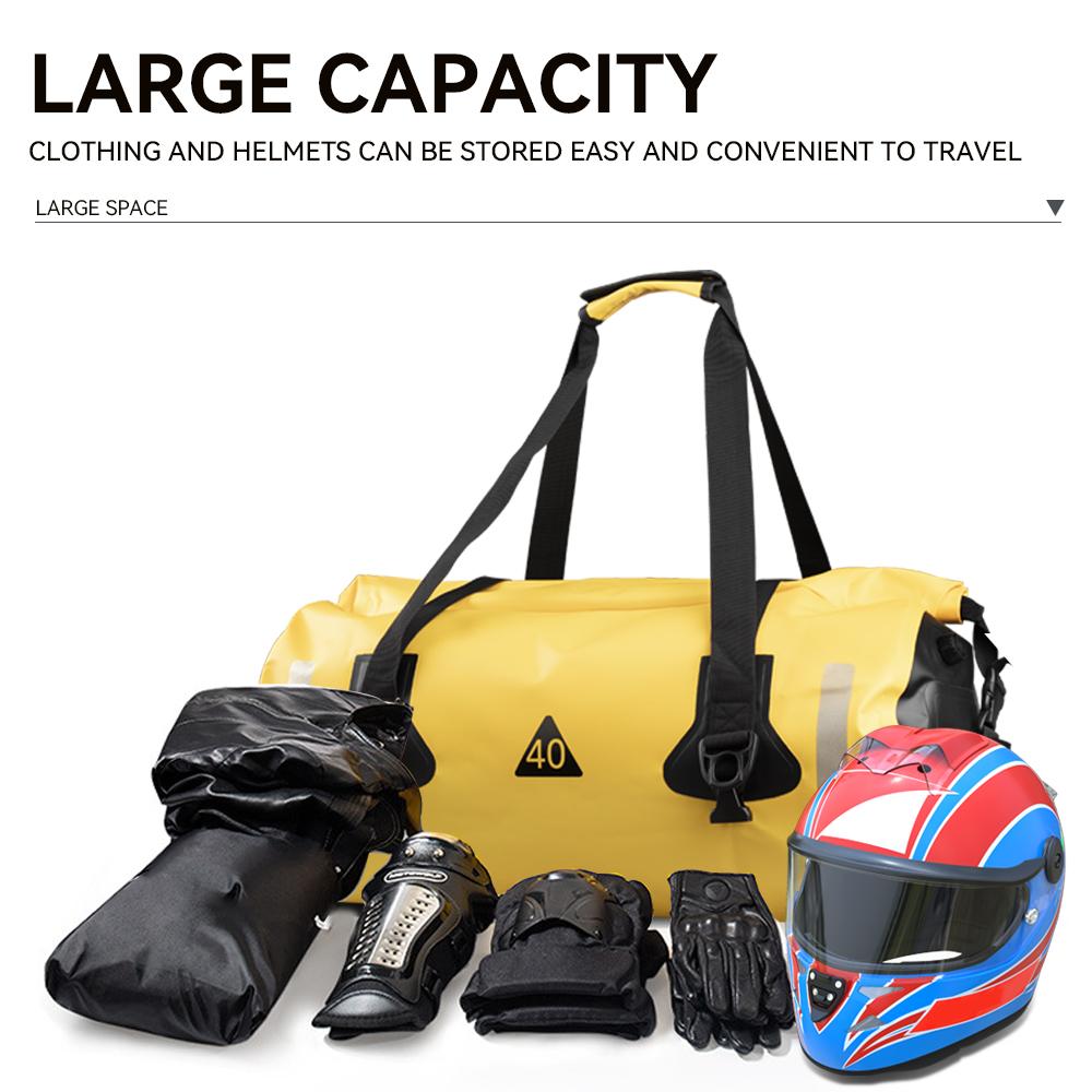 Motorcycle Waterproof Tail Bags Back Seat Bags 40L Travel Bag Motorbike Scooter Sport Luggage Rear Seat Bag Pack