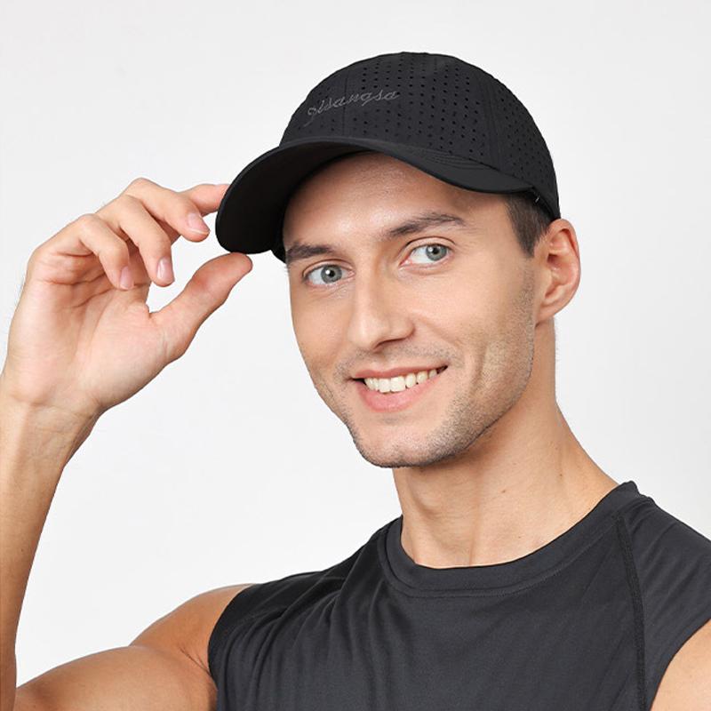Embroidered Men's Summer Breathable Baseball Cap Sunscreen Quick-Drying Peak Cap Sunshade Cap