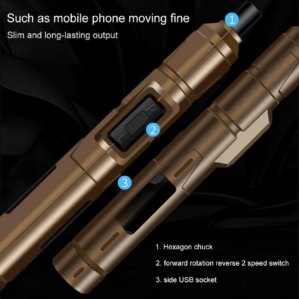 DC 3.6V 13NM Super Power Mini Electric Screwdriver Tool 1300AMH Lthium Battery Power With 10 Pcs Drill Bits