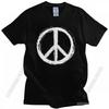 Vintage Peace Sign T Shirt Men Short Sleeve Casual Uniform Tee Tops 100% Cotton Urban Tshirt Slim Fit T-Shirt Merch - Men's S...