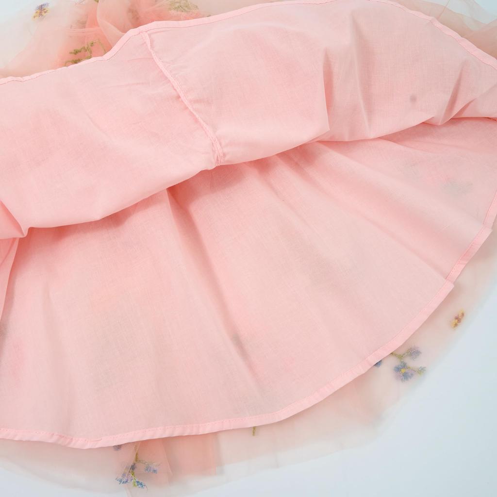 Baby One Baby Floral First Commemorative [Miipat] Dress, Girls, Children's Piece, Dress, Butterfly, Tulle, Pattern, Embroidery, Cute, Birthday,