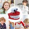 Novelty Chattering Teeth, Interactive Desk Toy, ABS Material, Creative Fun Gag Present, Family Entertainment