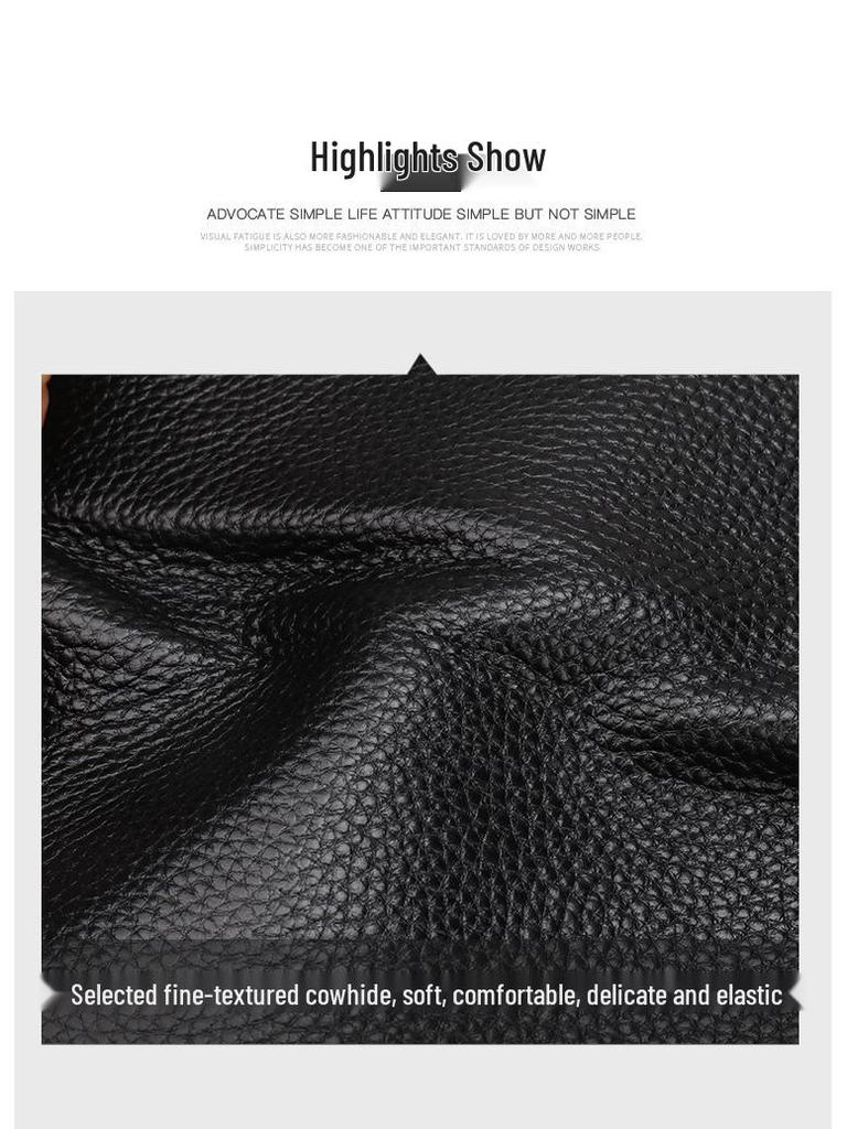 Genuine Leather Multi-Function Card Holder with Photo Slot