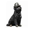 Bulldog Wearing A Hat Statue Simulated Animal Ornaments Desk Decoration Creative Puppy Resin Sculpture Room Aesthetic Decor
