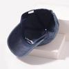 Unisex Embroidered Baseball Cap Washed Adjustable Sun Hat Soft Top Peaked Hat