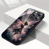 Starry Illusion Butterfly Pattern Tempered Glass Phone Case For iPhone 11 12 13 14 15 16 17 Pro Max 17Air 7 8 Plus XS X XR Cover