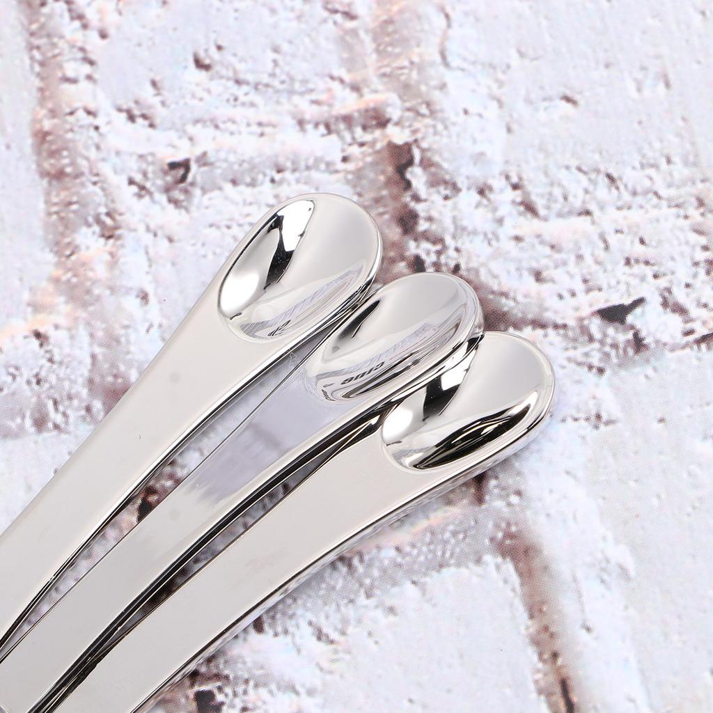 5Pcs Metal Makeup Spatula Compact Face Mask Spoon for Lotion Cream Moisturizer Testing Mixing Skincare Tool Set