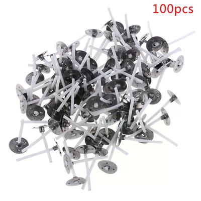 100Pcs Candles Mold Wick Tabs Eco-Friendly Candle Sustainer Making Pure Cotton