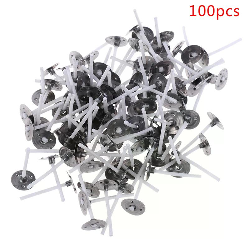 100Pcs Kerzen Form Docht Tabs Umweltfreundliche Kerze Erhalter Herstellung Aus Reiner Baumwolle
