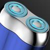 USB Rechargeable Magnetic Rotary Razor Double Head Men's Beard Trimmer  Daily Use