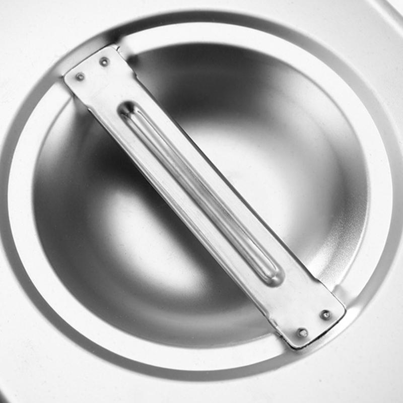 Edelstahl 1/3 Größe Küchenpfanne mit Deckel Für Kommerzielle Lebensmittelzubereitung und Platzsparender Aufbewahrungsbehälter Wanne