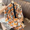 Large Cat Pattern Tassel Scarf Bohemian Ethnic Style Wrap Simple Animal Print Scarves  Vacation