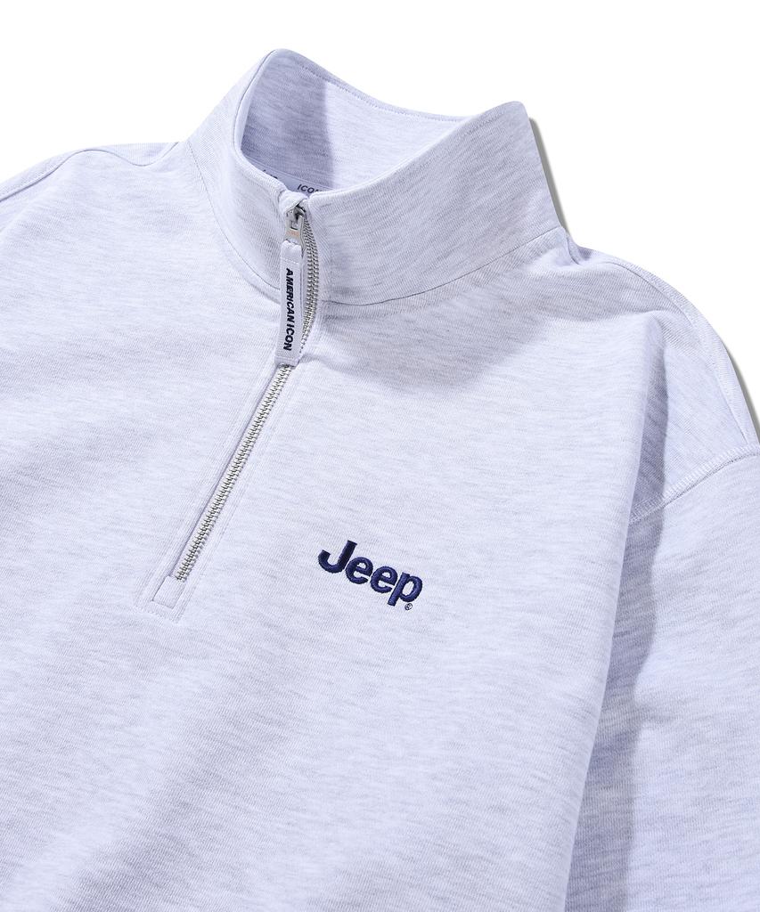 JEEP [360G] M-Logo Half-Zip Sweatshirt (Jr5Tsu838Mw)