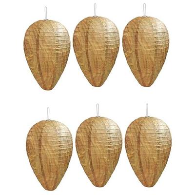 6 Stuks Wespenest Hangend Wespenesten Hangende Wespenafweermiddelen Papier Afweermiddelen