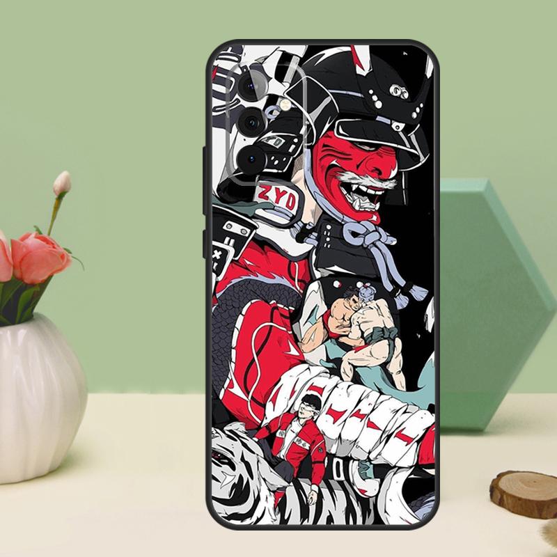 Japanese Samurai For Samsung Galaxy A56 A26 A36 A16 A06 A53 A33 A13 A12 A32 A52 A55 A35 A15 A54 A34 A14 Case