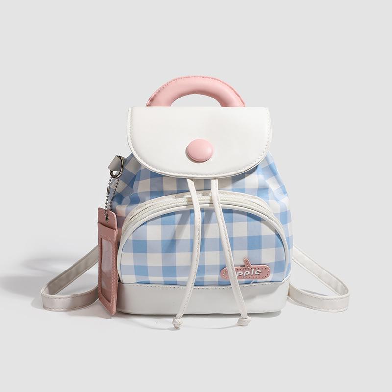 

Bag Women 2025 New Korean Button Backpack Cute Cartoon Small School Bag Mini Fashion Versatile Backpack
