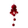 Christmas Flocked Bell Christmas Tree Ornamental Pendant