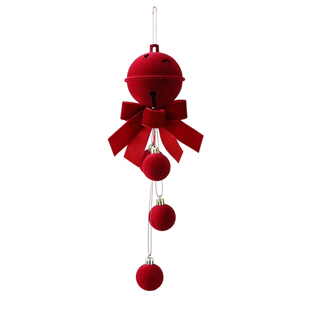 Christmas Flocked Bell Christmas Tree Ornamental Pendant