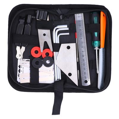 20Pcs Guitar Repairing Tool Kit Measurement Maintenance File Leveling Ruler String Organizer