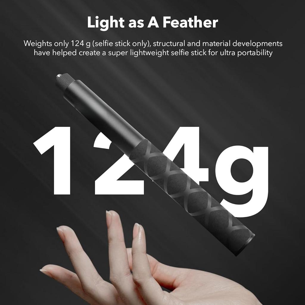 22.7-118cm Invisible Extension Pole Selfie Stick Aluminum Alloy Handle Monopod for Insta360 X4 X3 X5 Action Camera Accessories 7
