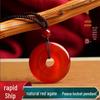 Ice Red Agate Guanyin Pendant Unisex Chalcedony Pixiu Charms — Multiple Styles In-Stock