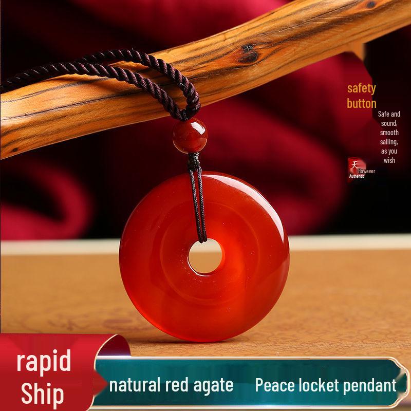 Ice Red Agate Guanyin Pendant Unisex Chalcedony Pixiu Charms — Multiple Styles In-Stock