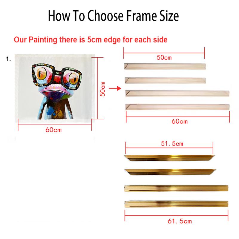 Medium Size Picture Frame DIY Aluminum, Alloy Canvas Painting Frame, For Oil Paintings Metal Frame, Home Decor Metal Art